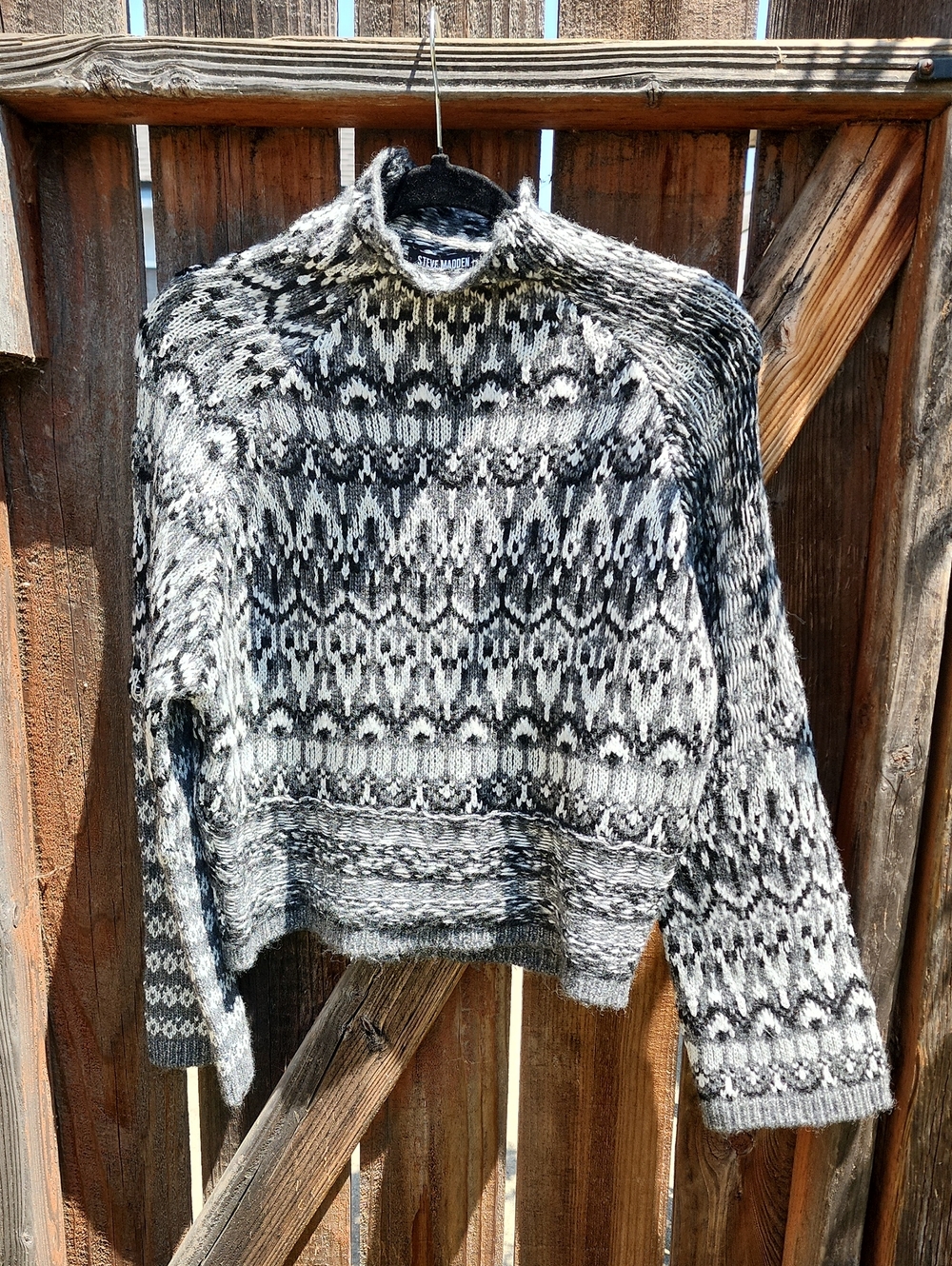 New Steve Madden Indie Mock-Neck Sweater, NWT, Sz. XS